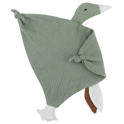 Adorable doudou plat gaz de coton - kidyhome