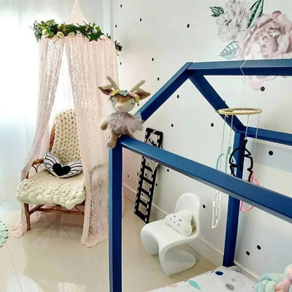 Ciel de lit / Tente / cabane coton et dentelle décoration enfant – kidyhome