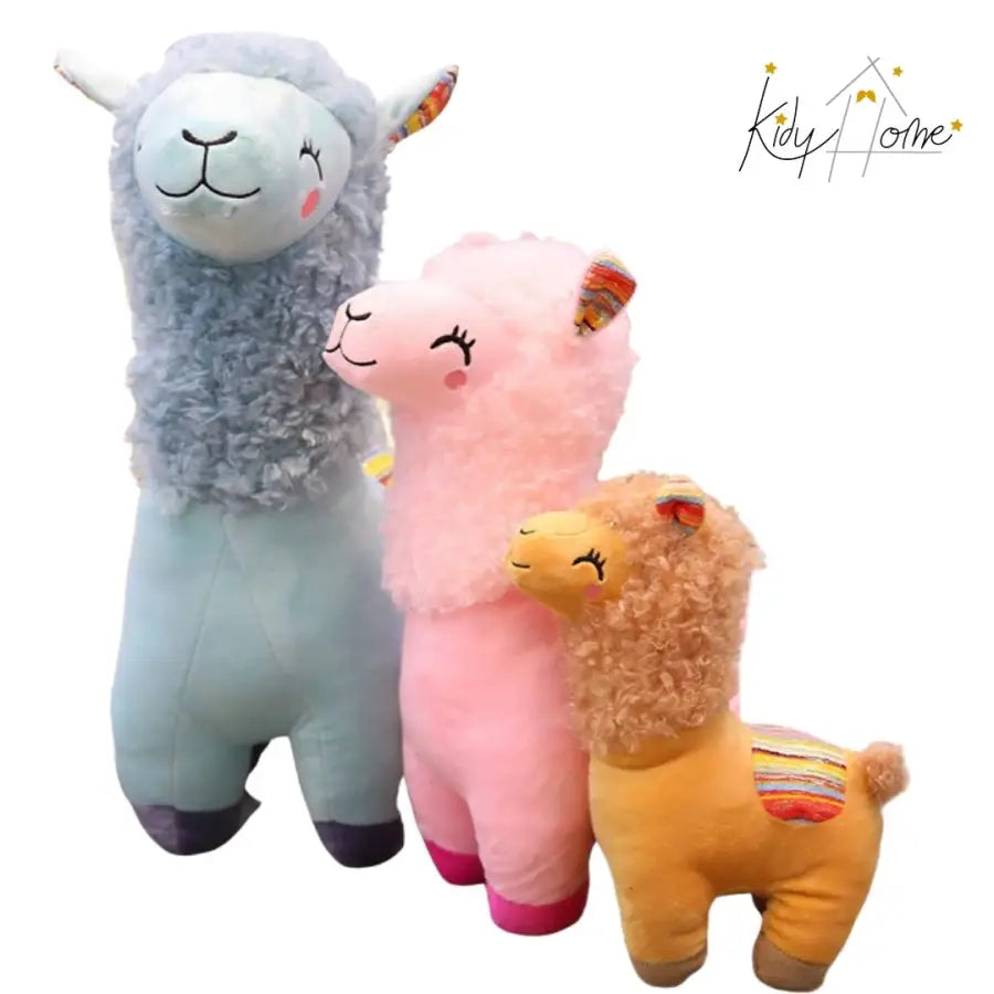 peluche lama souriant 25cm  Alpaca - kidyhome