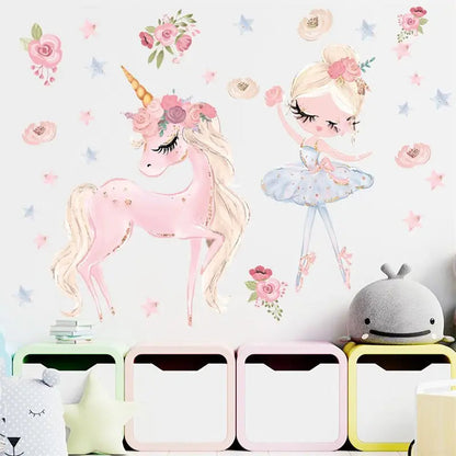 Stickers princesse et danseuse - kidyhome