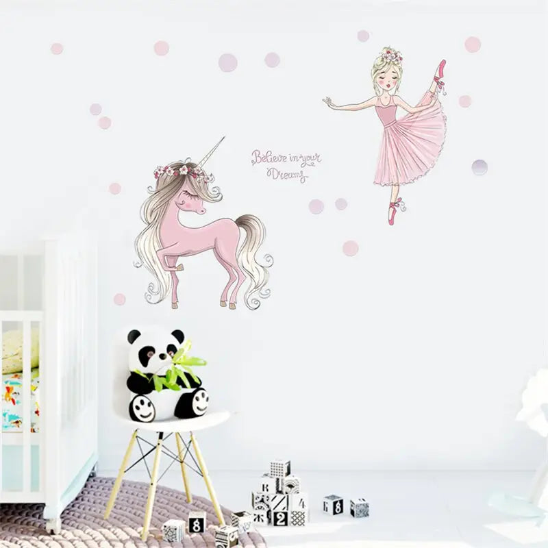 Stickers princesse et danseuse - kidyhome